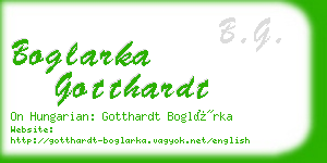 boglarka gotthardt business card